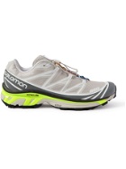 SALOMON - XT-6 Advanced Rubber-Trimmed Coated-Mesh Running Sneakers - Gray