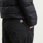 Moncler Men's Gabardine Cotton Trousers in Black