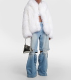The Attico Faux fur cropped coat