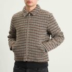Won Hundred Men's Dutton Houndstooth Wool Jacket in Taupe Grey