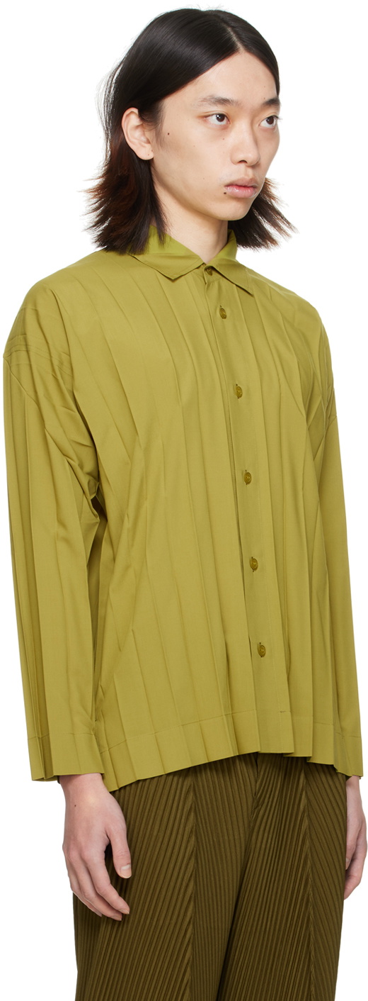 HOMME PLISSÉ ISSEY MIYAKE Green Edge Shirt Homme Plisse Issey Miyake