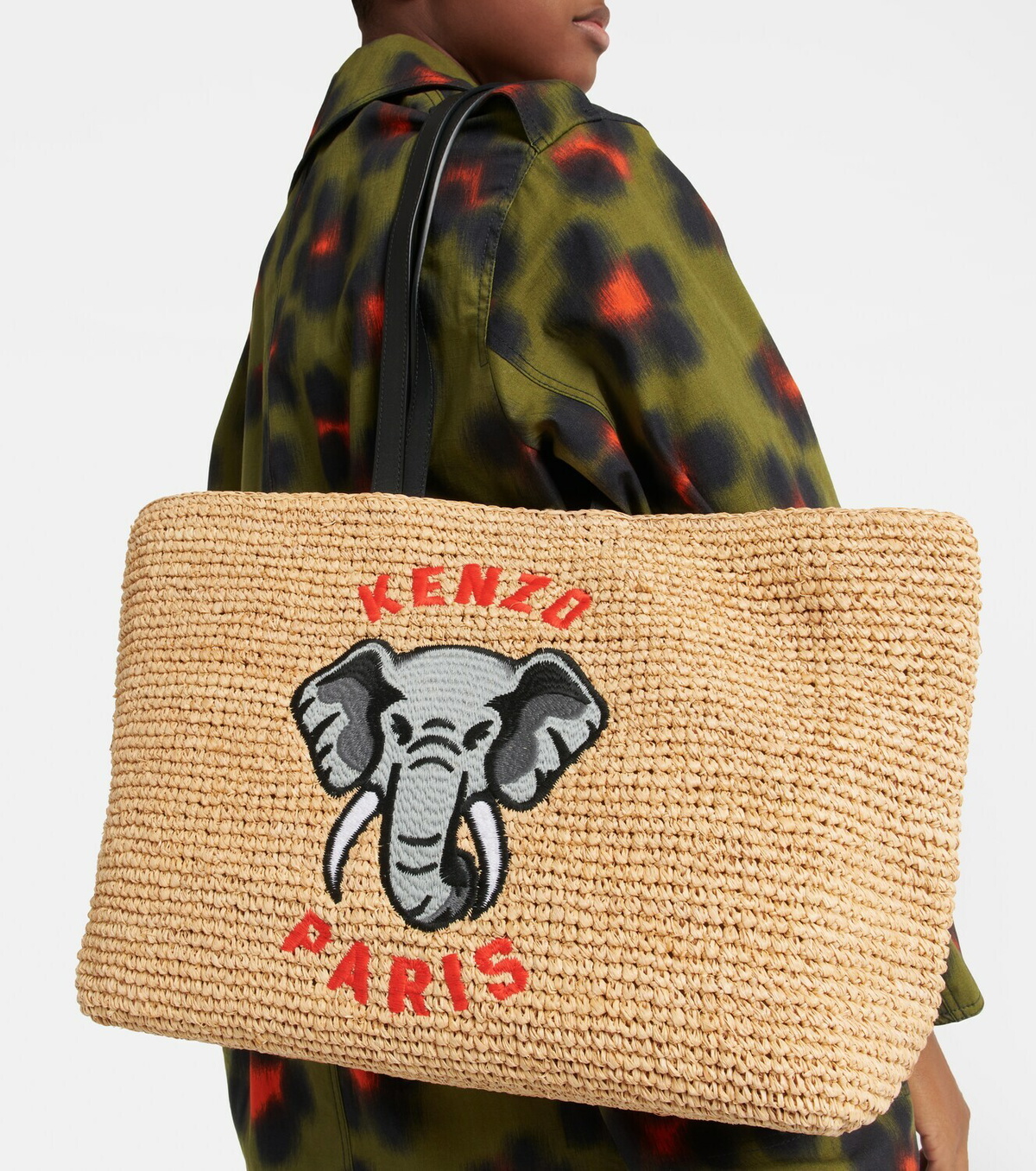 Kenzo Large raffia tote bag Kenzo