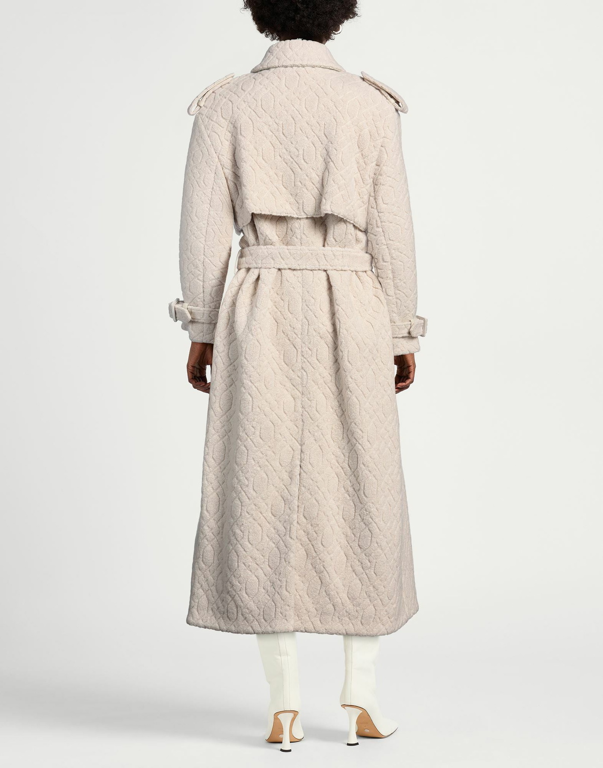 Koché Womens Coat Ivory