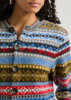 Wales Bonner Astral Fair Isle Wool-blend Cardigan Multicoloured 1