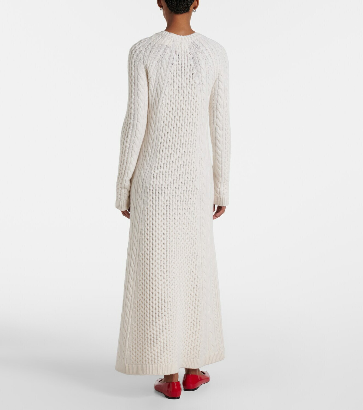 Lisa Yang Nyla cable-knit cashmere maxi dress