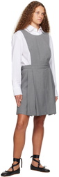 Sandy Liang Gray Sister Minidress