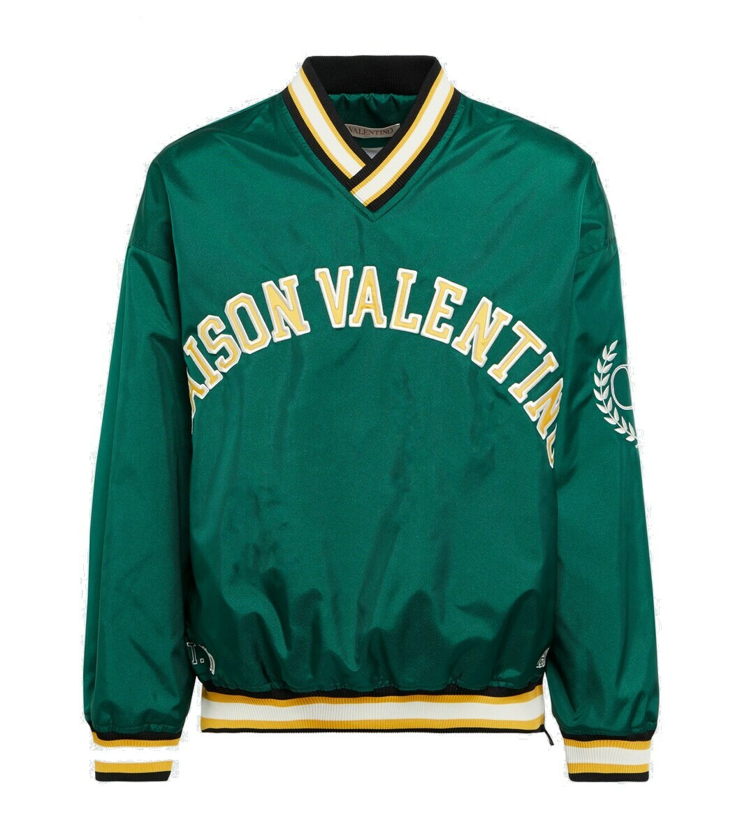 Valentino Logo appliqué varsity sweater Valentino