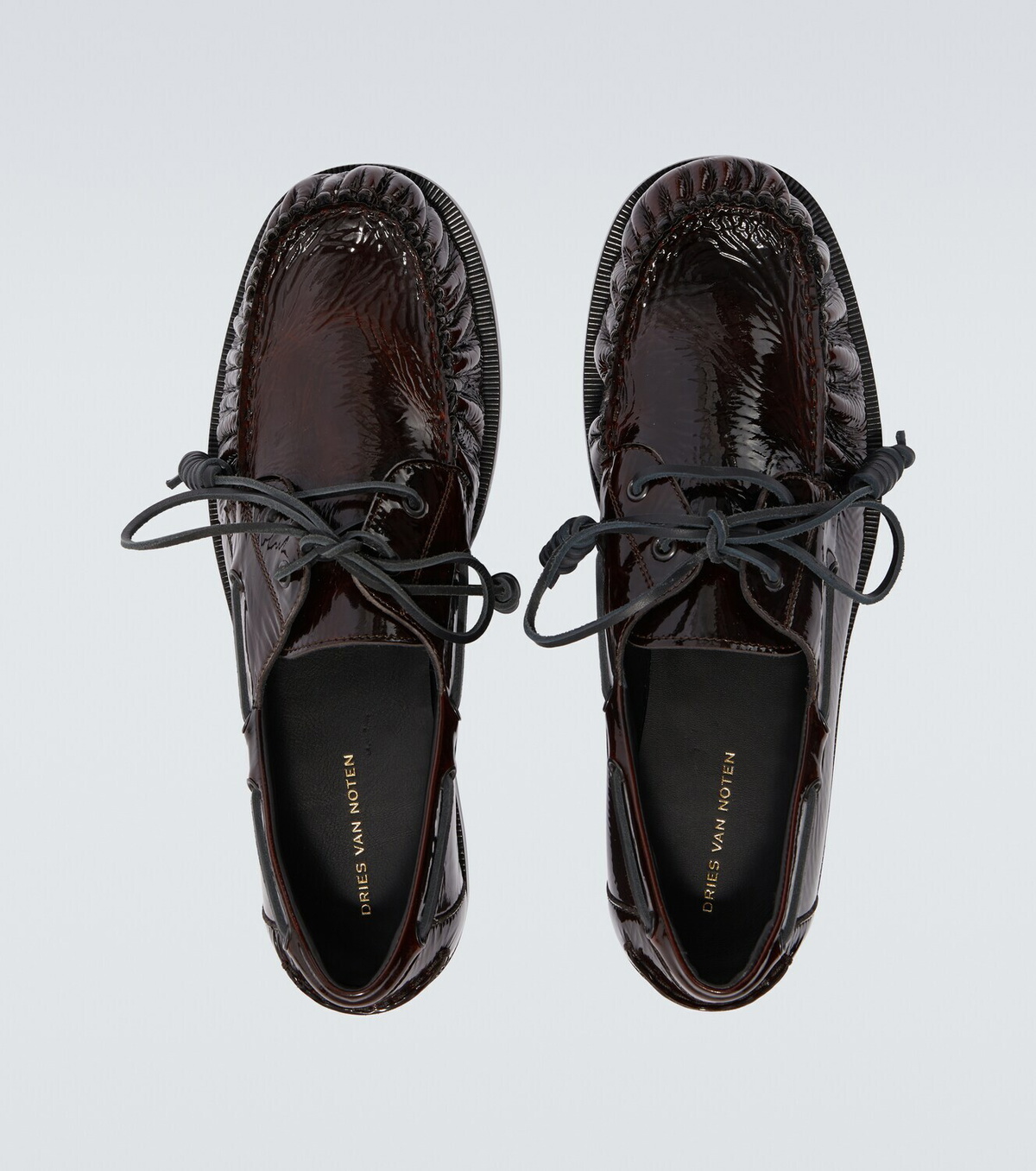 Dries Van Noten Patent leather boat shoes Dries Van Noten