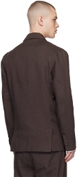 COMMAS Brown Double-Breasted Blazer