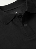 Y-3 - Cotton-Piqué Polo Shirt - Black