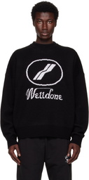 We11done Black JQD Sweater