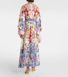 Camilla Floral silk crêpe maxi dress
