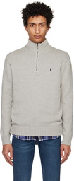 Polo Ralph Lauren Gray Half-Zip Sweater