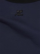 COURREGES - Bumpy Contrast Jersey T-shirt
