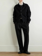 Jacquemus - Croisière Tapered Pleated Cotton Trousers - Black