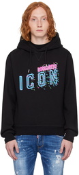 Dsquared2 Black Pixeled 'Icon' Hoodie