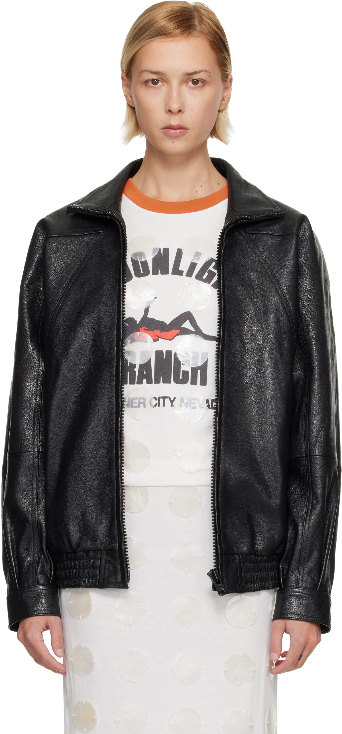 Conner Ives Batwing Leather Jacket