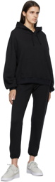 John Elliott Black Vintage Fleece Belted Lounge Pants