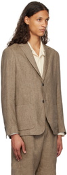 Sunspel Beige Lightweight Blazer