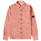 C.P. Company Men's Cord Arm Lens Overshirt in Cedar Wood