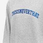 thisisneverthat Men's Arch Logo Crew Sweat in Heather Grey