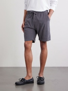 Hartford - Straight-Leg Cotton-Corduroy Shorts - Blue
