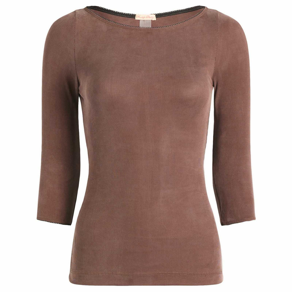 Fruity Booty Women's Second Skins 3/4 Length Top in Brown