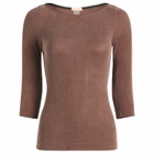 Fruity Booty Women's Second Skins 3/4 Length Top in Brown