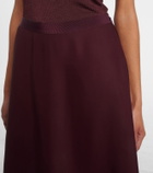 Fforme Carina satin maxi skirt