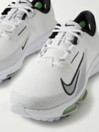 Nike Golf - Air Zoom Infinity Tour 2 Rubber-Trimmed Flyknit Golf Sneakers - White