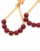 Marni Womens Earrings Burgundy