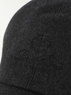 Loro Piana - Logo-Embroidered Storm System® Cashmere-Felt Baseball Cap - Gray