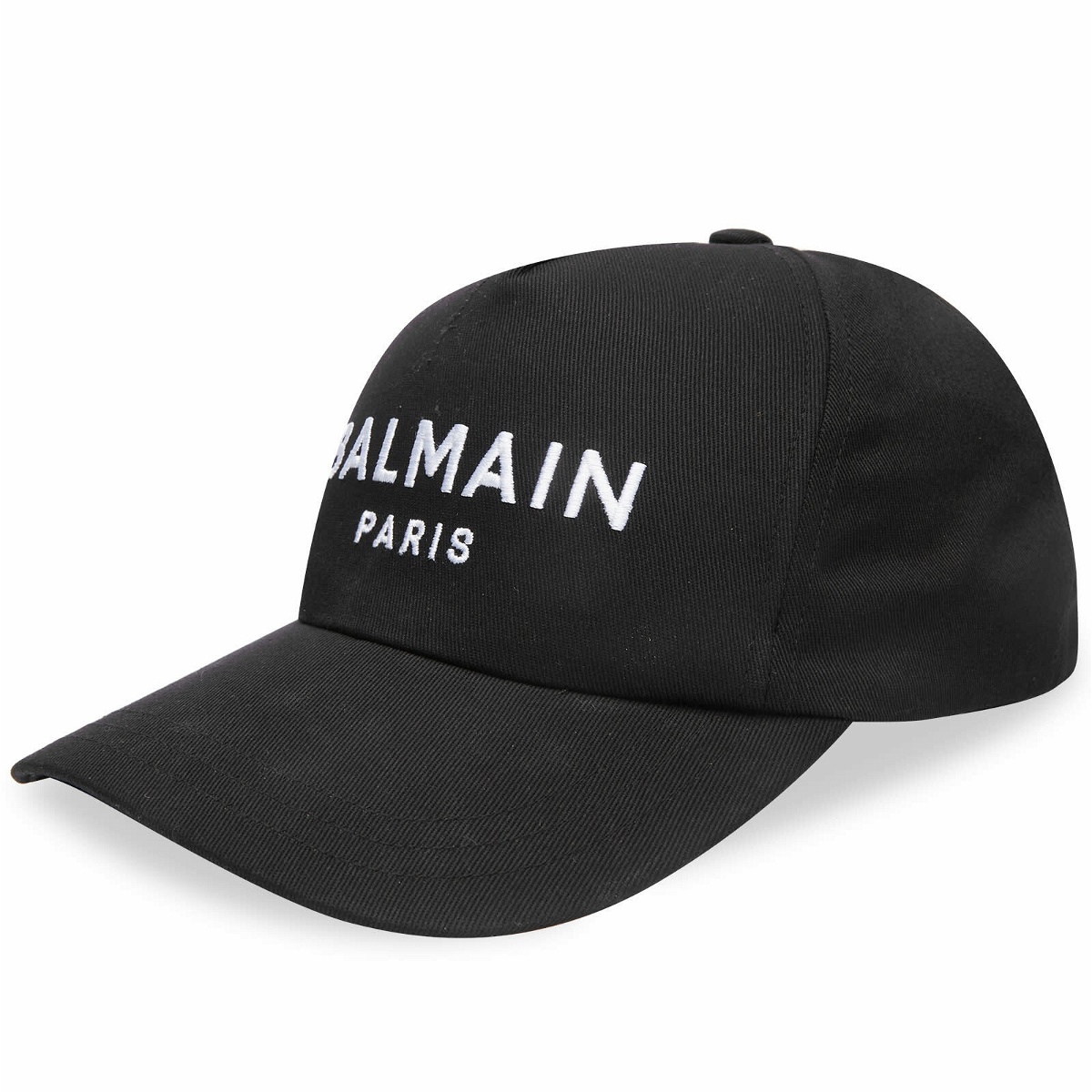 Balmain Men's Paris Logo Cap in Black/White Balmain
