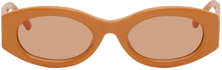 The Attico Orange Linda Farrow Edition Berta Sunglasses The  display picture 1
