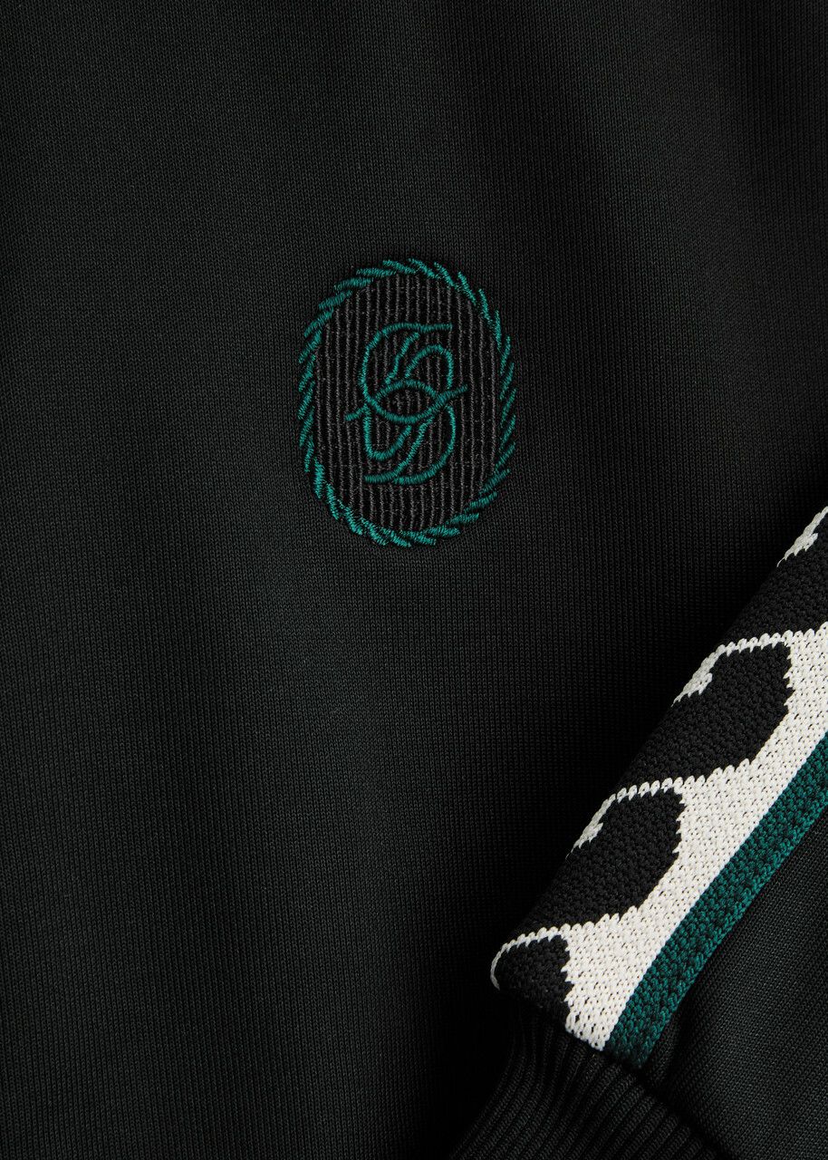DRÔLE DE Monsieur La Veste Survet Satin-jersey Track Jacket Black