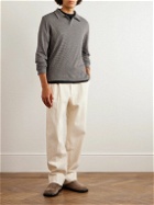 Massimo Alba - Rico Houndstooth Cotton-Blend Jersey Polo Shirt - Gray