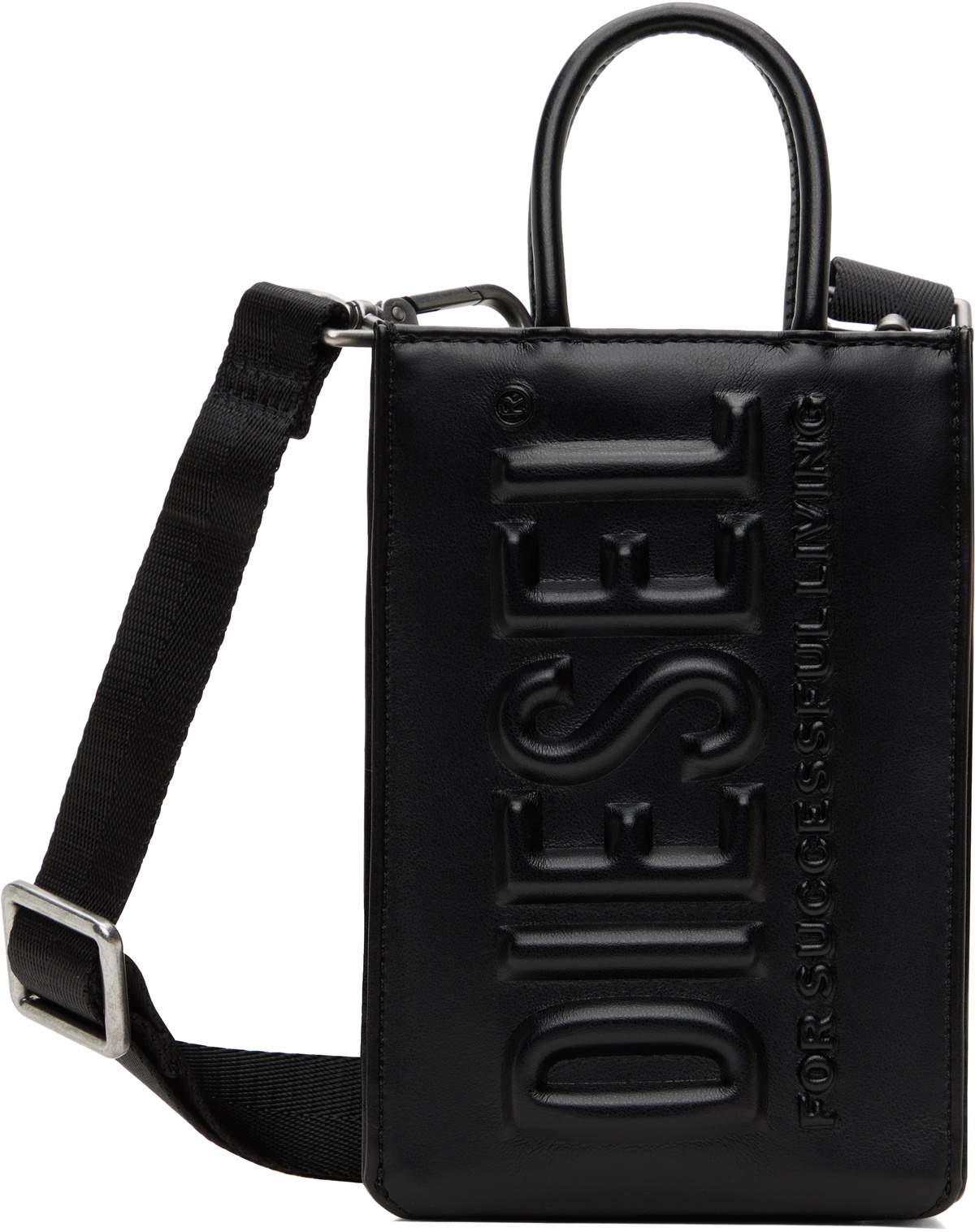 【DIESEL】Dsl 3d Shopper M X Diesel Black Dsl 3d Shopper M X Tote Diesel
