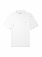 Brunello Cucinelli - Slim-Fit Logo-Print Cotton-Jersey T-Shirt - White