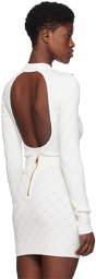 Balmain White Cutout Bodysuit