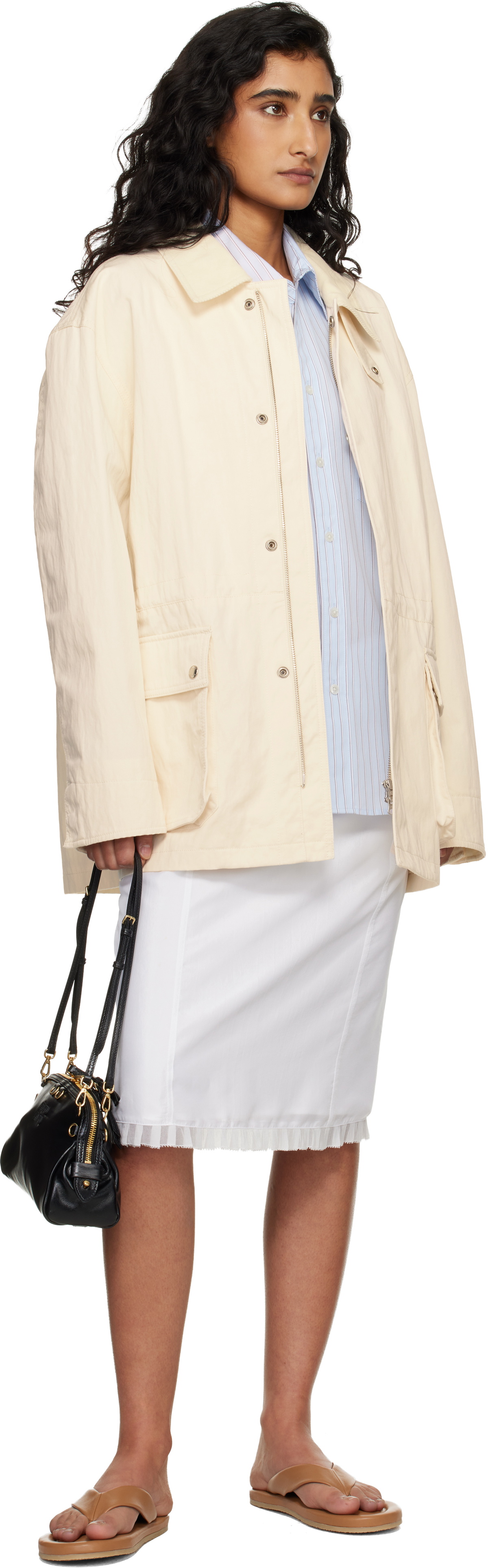Dunst Off-White Cotton Chore Jacket