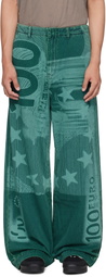 Gerrit Jacob Blue Overdyed Jeans