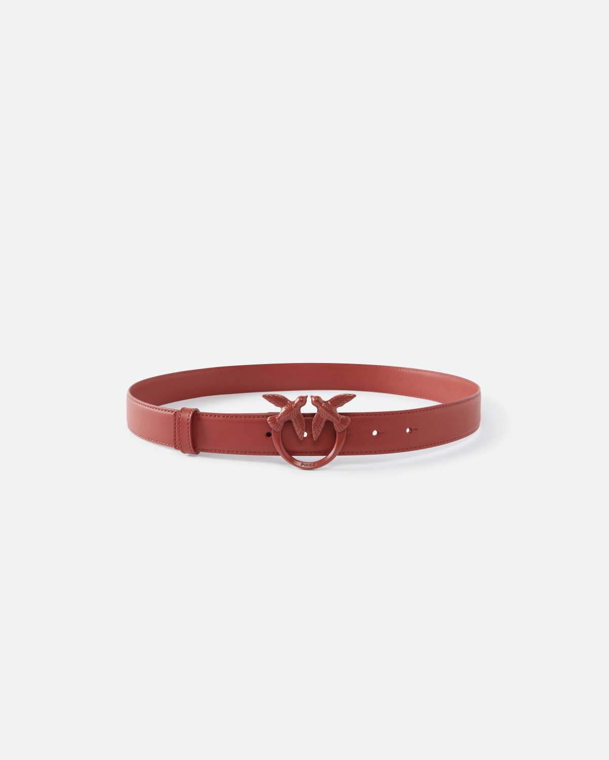 Pinko Belt With Colored Buckle 3cm Red Ochre Colour Block Pinko