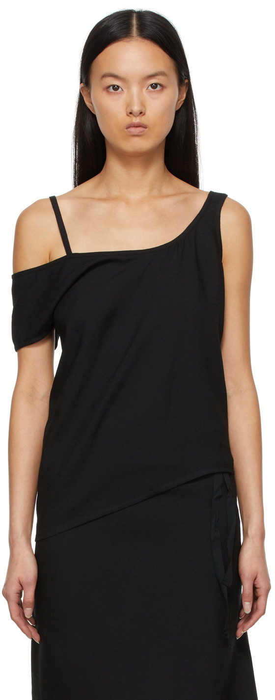 Ann Demeulemeester Black Laura Tank Top Ann Demeulemeester