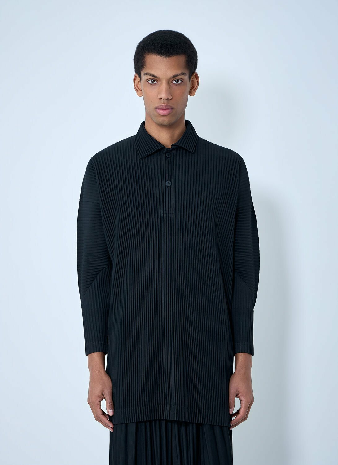 Homme Plissé Issey Miyake Pleated Polo Shirt