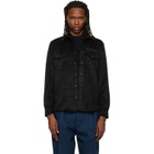Hugo Black Oversized-Fit Embroidered Logo Shirt
