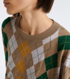 Khaite Tammy wool and silk argyle sweater