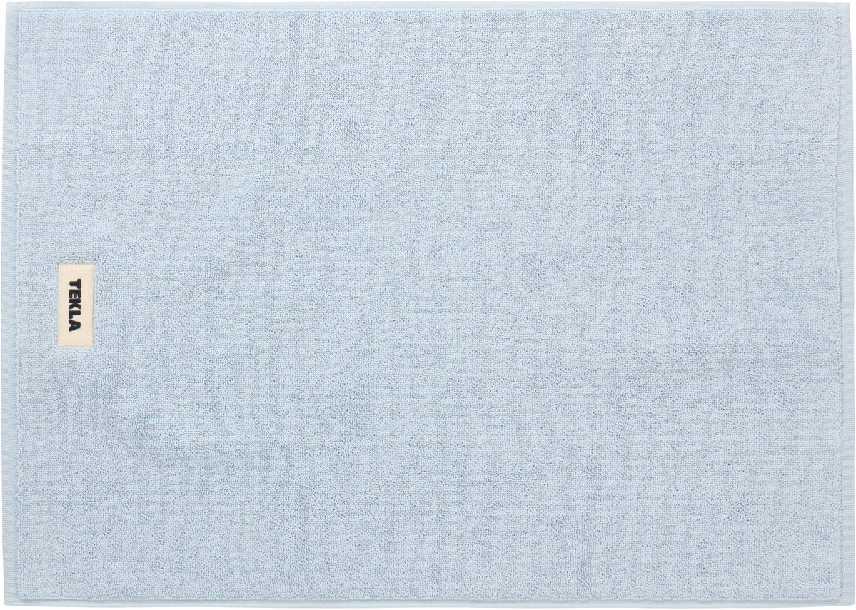 Tekla Blue Terry Bath Mat