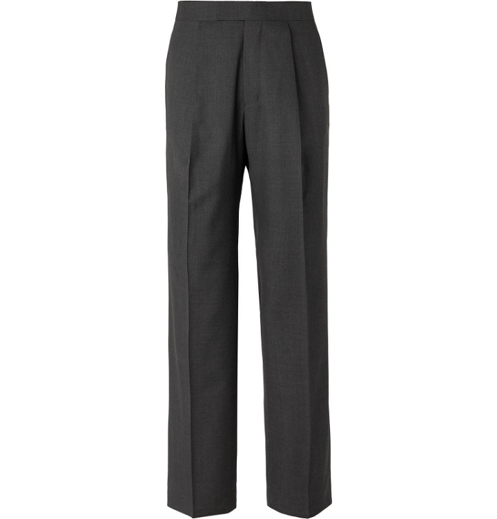 Photo: The Row - Dark-Grey Martin Wide-Leg Mélange Wool Suit Trousers - Gray