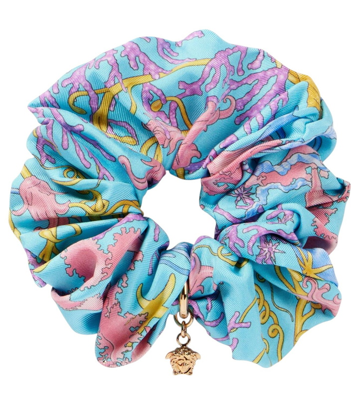 Photo: Versace Underwater Barocco silk scrunchie