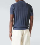 Brunello Cucinelli Ribbed-knit cotton polo shirt